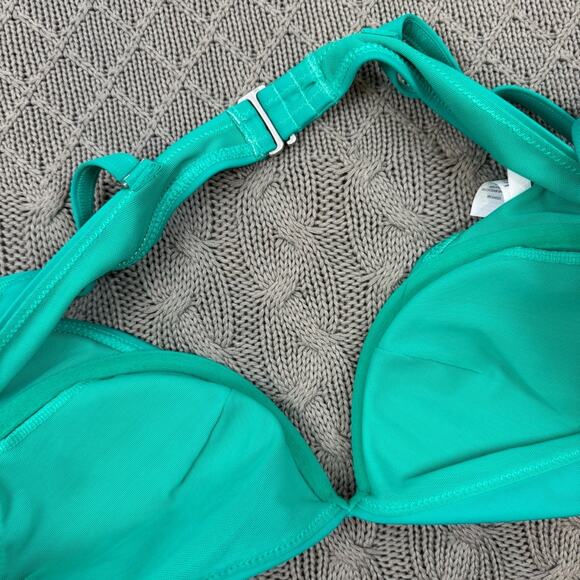 Athleta Green Bikini Top ~ 34 B/C - Picture 8 of 8